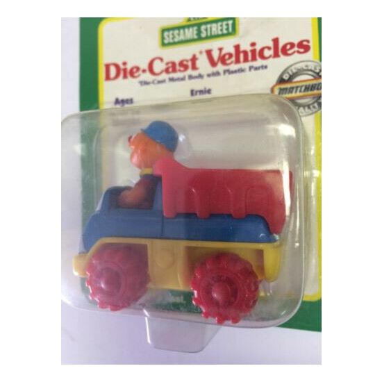 1997 Sesame Street Ernie's Dump Truck Die Cast Vehicle Tyco Matchbox {2}