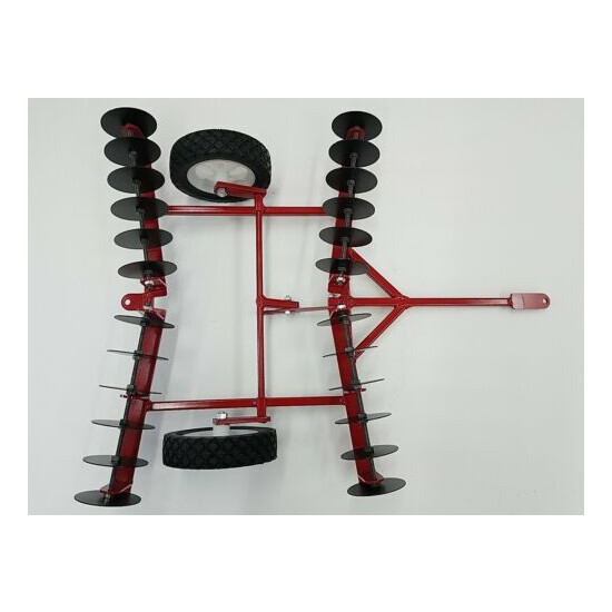 Pedal Tractor Disc attachment made form steel red {6}