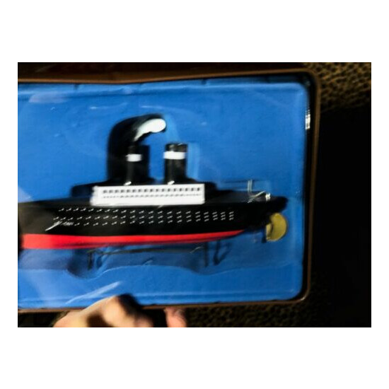 OCEAN LINER Tin Toy MINT TOY Box has ding Schylling American Postal Collection {6}