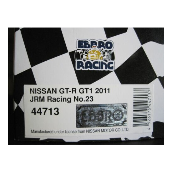  Two Ebbro Nissan GT-Rs GT1 2011 JRM Racing #22,#23 (Black) 1/43 scale {2}