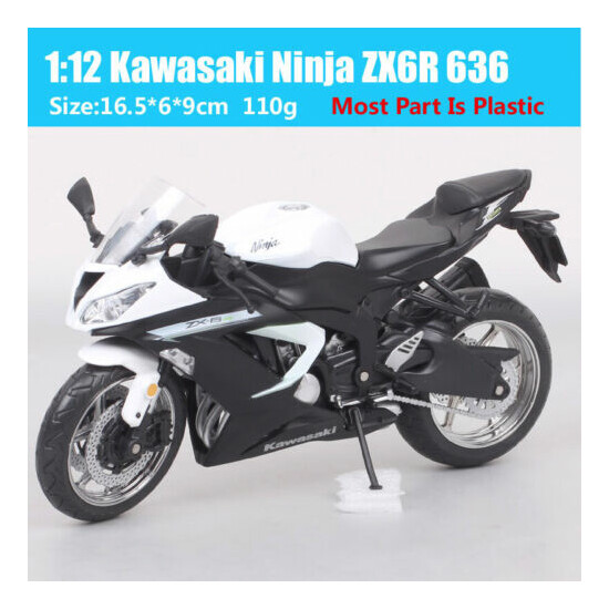 1/12 Scale Kawasaki Ninja ZX-6R ZX6R Bike Diecast Toy Model Motorcycle Automaxx  {2}