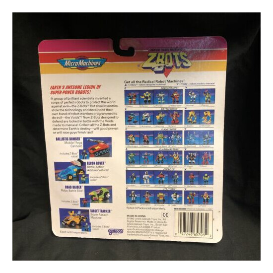 Zbots Micro Machines Mentor Tiddo Blastor 3 Pack Galoob 1992 {6}