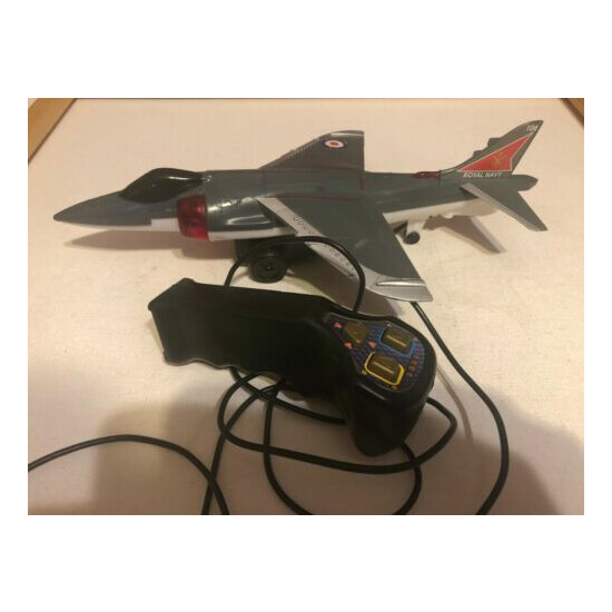 Royal navy 10 Corded Remote Control Jet 1990 Goldlok Toys Good Working Condition {1}