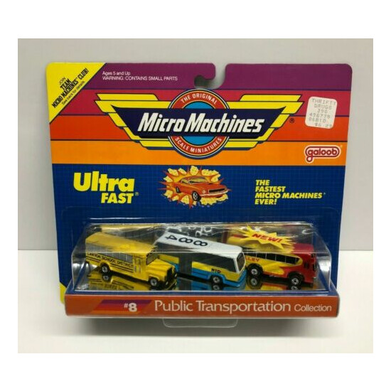 1989 Micro Machines ULTRA FAST Public Transportation Collection #8 * Rarely Seen {1}