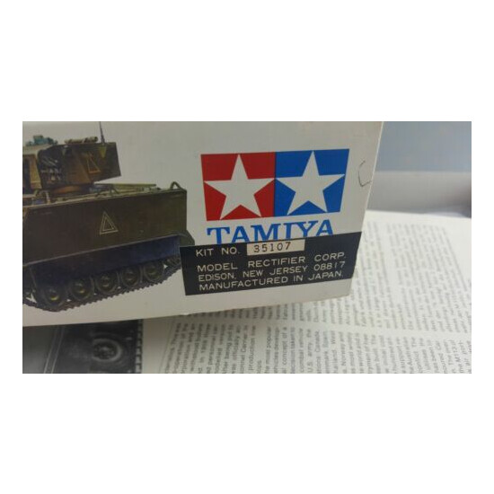 Tamiya M113A1 Vintage Plastic Model Military Tank War Fire Support Vehicle 35107 {12}