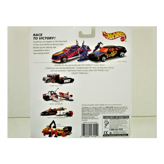 HOT WHEELS ACTION PACK OLD SCHOOL NASCAR RACING PIT CREW SET NEW IN 1996 PACKAGE {7}