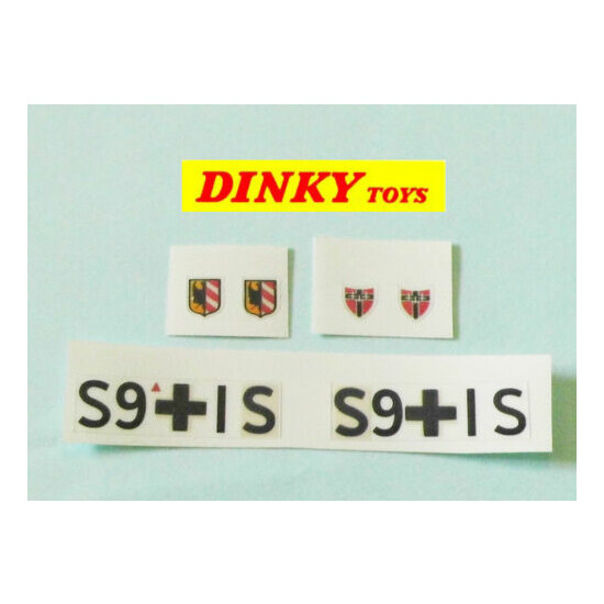Dinky Toys Bf 109E Messerschmitt No.726 vinyl squadron decal set. {2}