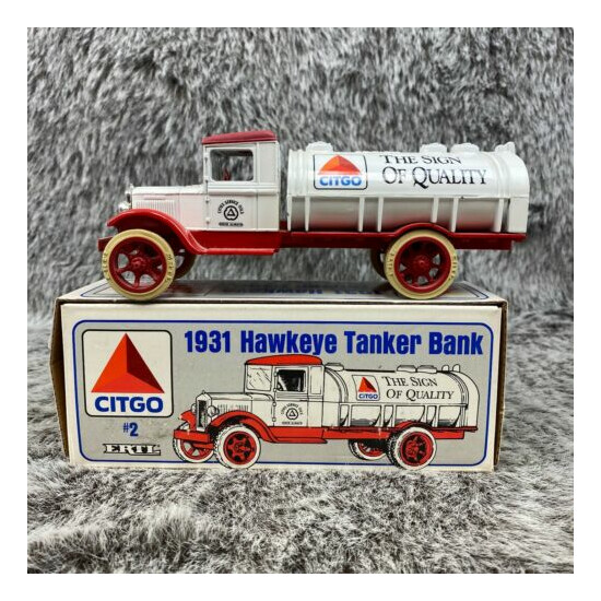 Citgo Oil Die Cast Truck Bank 1931 Hawkeye ERTL Vintage 1991 NOS {1}