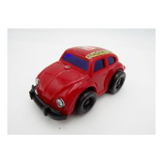 Vintage 70's Nomura Japan Mighty Mo Friction VW Red Bug Ideal Toys {1}