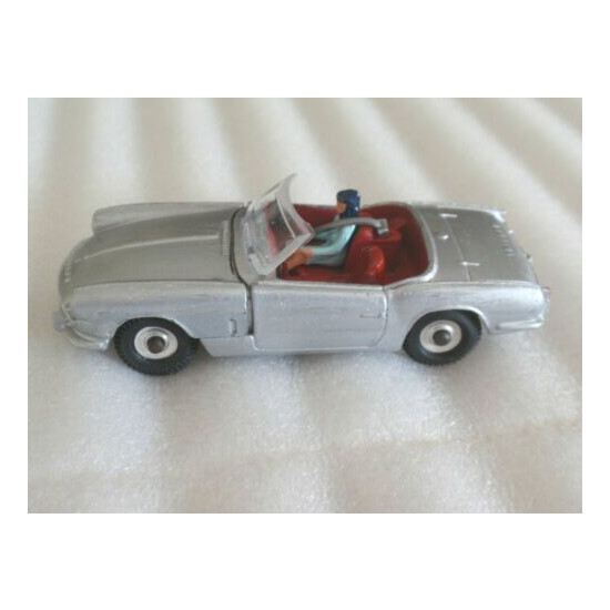 VINTAGE DINKY 114 TRIUMPH SILVER SPITFIRE 1963 RESTORED FREE SHIPPING! {2}