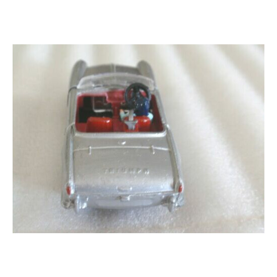 VINTAGE DINKY 114 TRIUMPH SILVER SPITFIRE 1963 RESTORED FREE SHIPPING! {3}