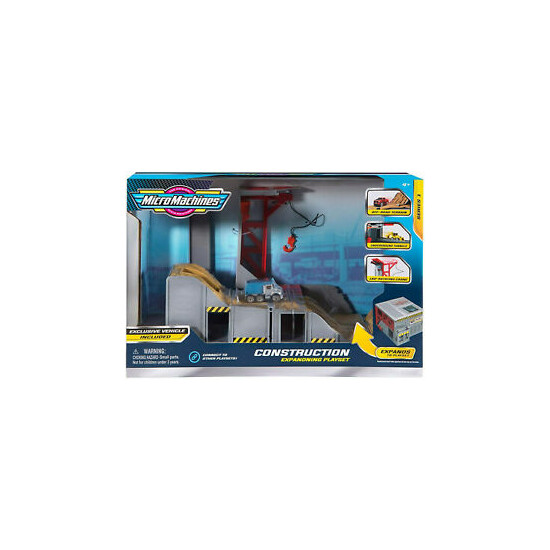 CONSTRUCTION expanding playset NEW micro machines EXCLUSIVE VEHICLE series 1 {1}