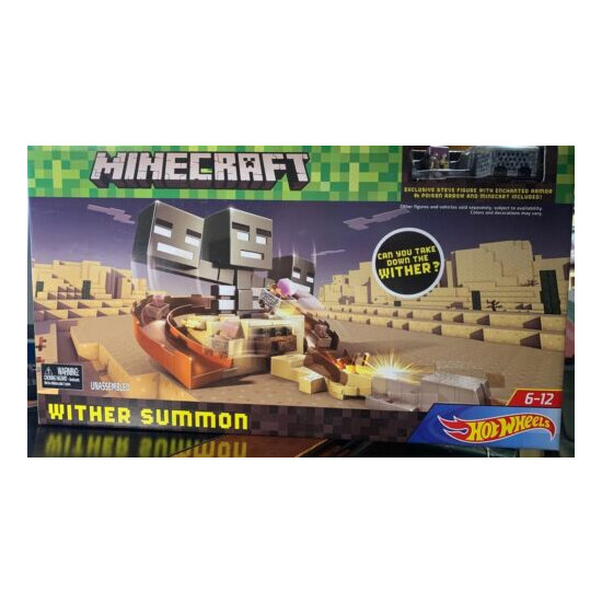 New! 2017 Minecraft Hot Wheels 18" big box Wither Summon Trackset Playset $44.95 {1}