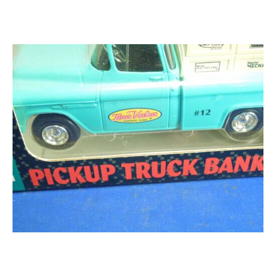 Vintage 1993 ERTL Pickup Truck Bank 1955 True Value Hardware Store Truck {4}