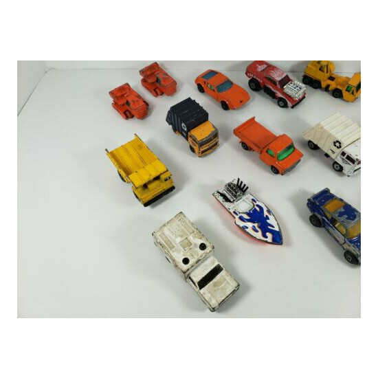 15 Assorted 1970s Matchbox Cars and Vehicles of Varying Years and Conditions {5}