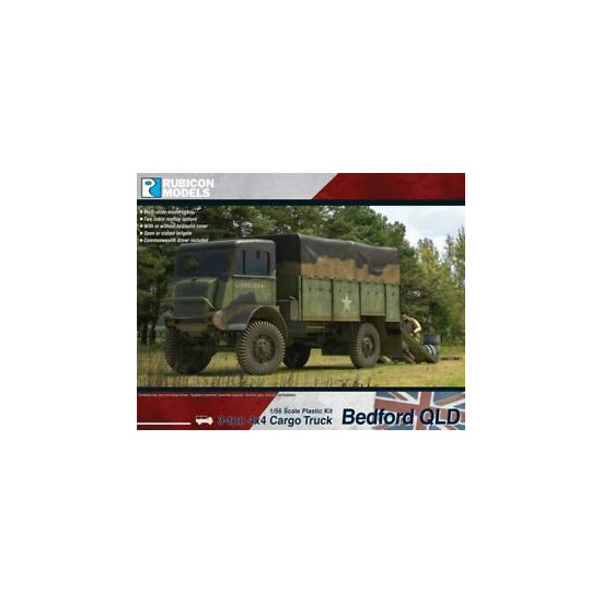 Rubicon Model British Army Bedford QLD Cargo Truck 28mm 1:56 Scale {1}