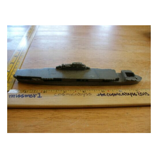 lead aircraft carrier ship 1940s VINTAGE 8" {2}