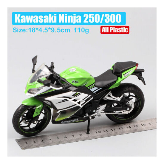 1/12 scale Kawasaki Ninja 300 250r Motorcycle diecast motorbike racing model toy {2}