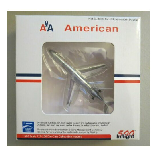 InFlight 500 American Airlines Boeing 727-200 1/500 Model - IF5722001 {1}