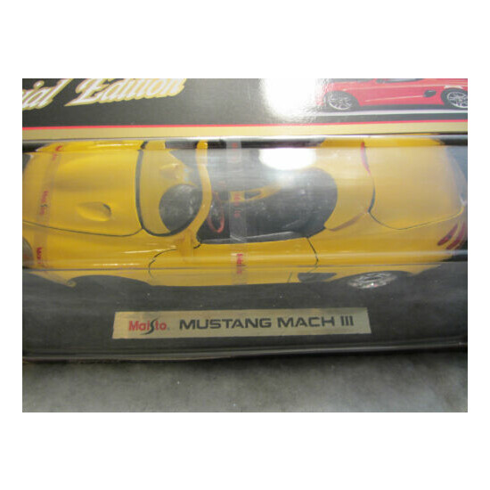 Maisto Special Edition Mustang Mach III Yellow 1:18 scale 31815 NIB (6) {3}