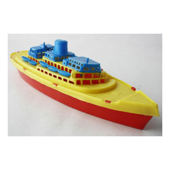 VERY RARE 70'S PLASTIC CRUISE SHIP BOAT #3 MADE IN GREECE GREEK 38cm NEW ! {2}