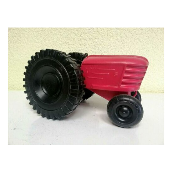 Vintage USSR Blow Plastic Toy Tractor Soviet Toy. Rare!!! {1}