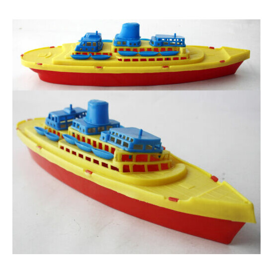 VERY RARE 70'S PLASTIC CRUISE SHIP BOAT #3 MADE IN GREECE GREEK 38cm NEW ! {1}