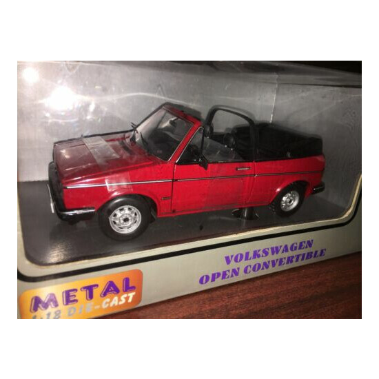 cabriolet golf 1/18 diecast rare red colour volkswagen new in box never open {5}