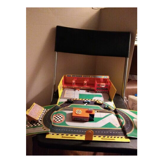 Vintage Micro Machines Playset Richard Petty Speedway with Cars {1}