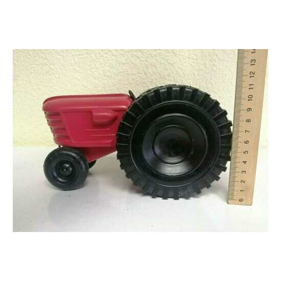 Vintage USSR Blow Plastic Toy Tractor Soviet Toy. Rare!!! {7}