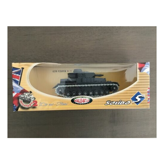 Solido 6218 Famous Battles Collection German Panzer Gray Panzer IV Tank 1/50 New {1}