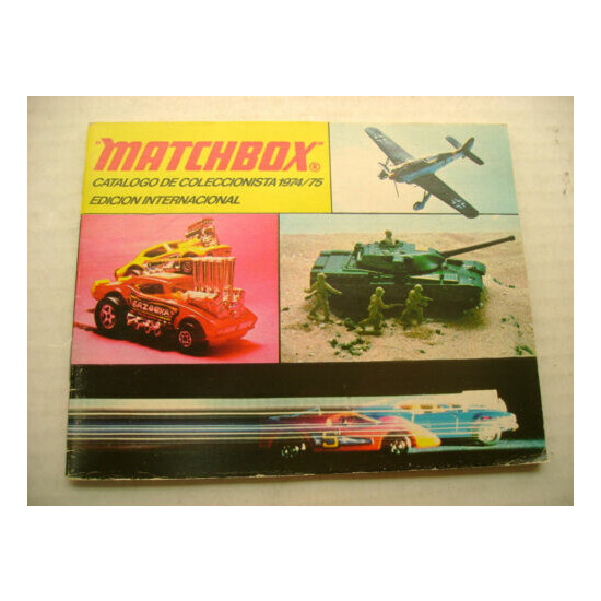 1974/75 MATCHBOX SUPERFAST CATALOGO DE COLECCIONISTA EDICION INTERNACIONAL {1}