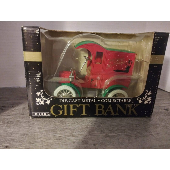 ERTL Die-Cast Metal Collectable Gift Bank Happy Holidays 1990 {2}
