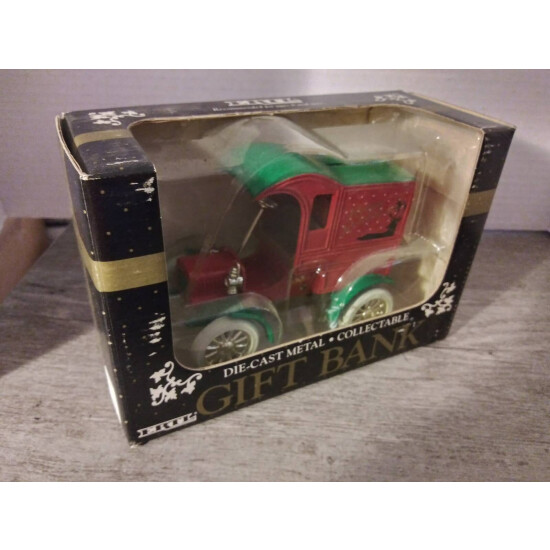 ERTL Die-Cast Metal Collectable Gift Bank Happy Holidays 1990 {3}