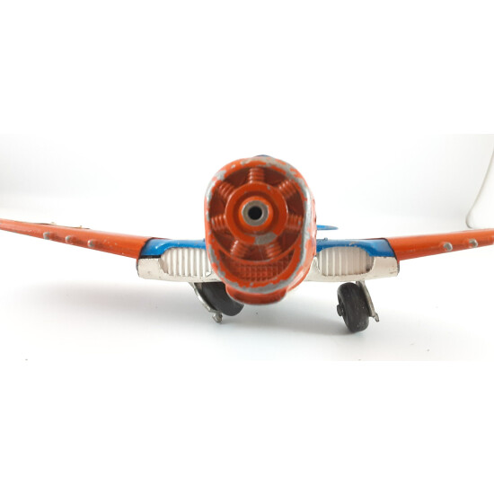 Vintage Diecast Hubley Kiddie Toy Red Blue Stars & Stripes  Airplane 495 {8}